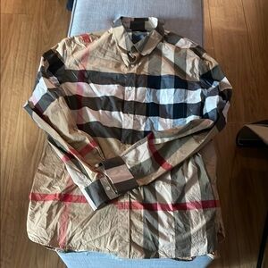 Burberry Multicolor Checkered Men's Shirt